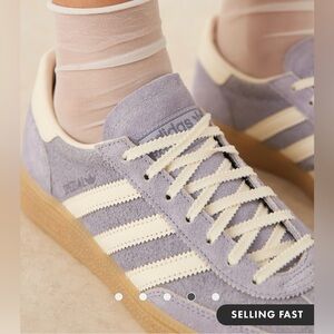 Adidas HANDBALL SPEZIAL Silver Violet / Cream White Shoes  Purple Women’s Size 9